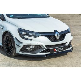 Накладка сплиттер на передний бампер Вар2 на Renault Megane IV RS